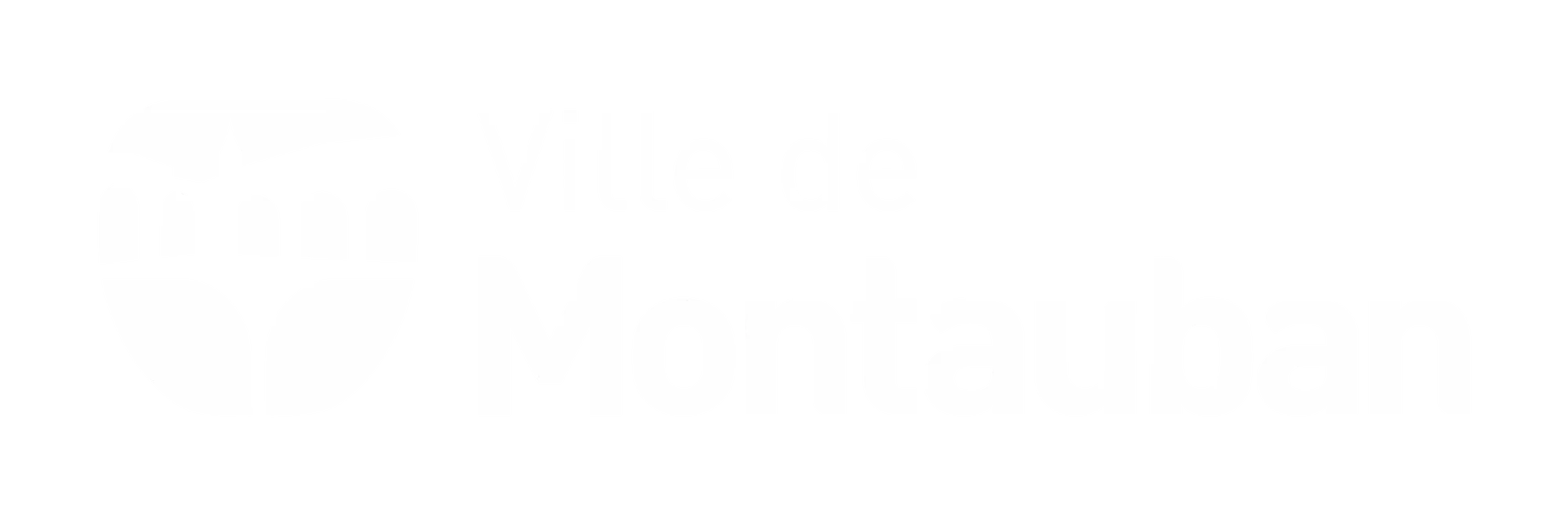 Logo blanc de la Ville de Montauban