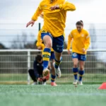 Échauffement d'une joueuse du MFCTG